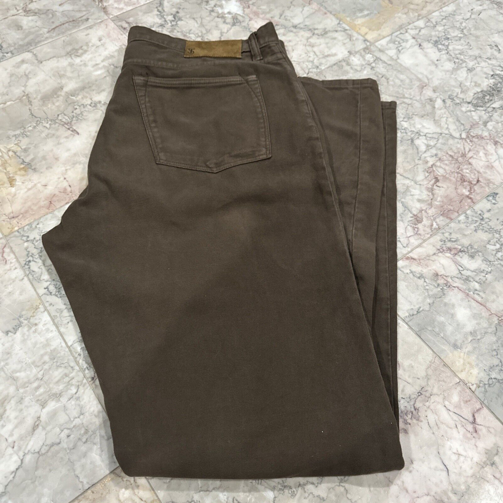 Todd Snyder Stretch 5 Pocket Slim Fit Brown Pants Men's 36X34
